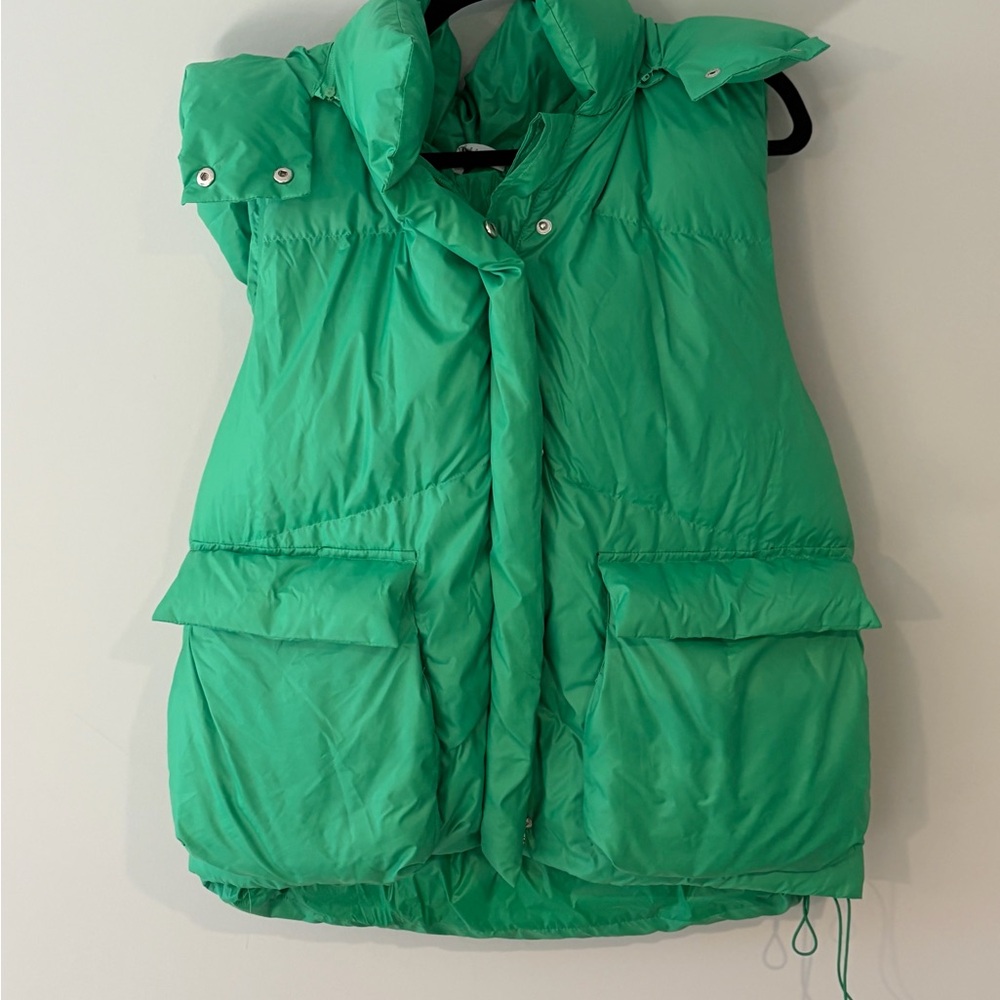 Cozy Green Puffer Vest